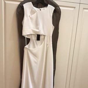 BCBG Cutout White Gown